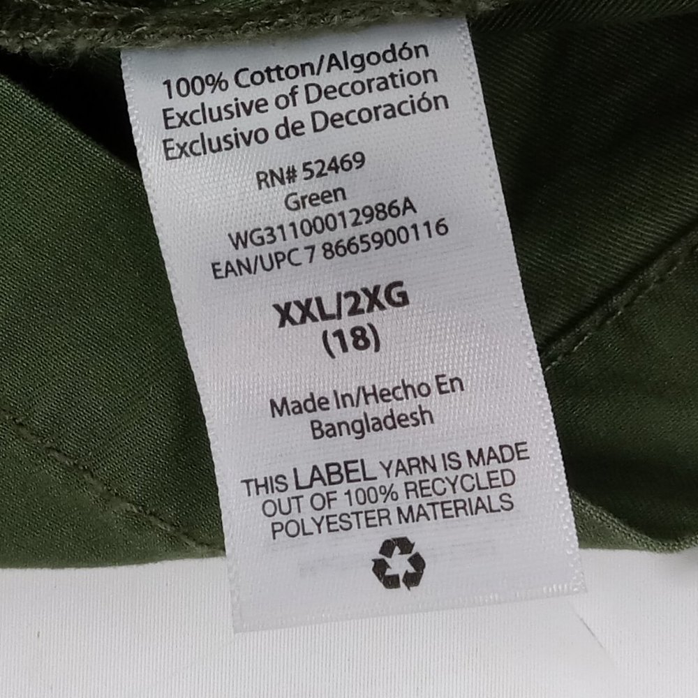 Wonder Nation Girls Green Anorak Button Front Jacket Size XXL (18) NWT - Picture 10 of 11